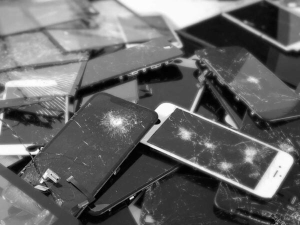 Smashed iPhone Screens