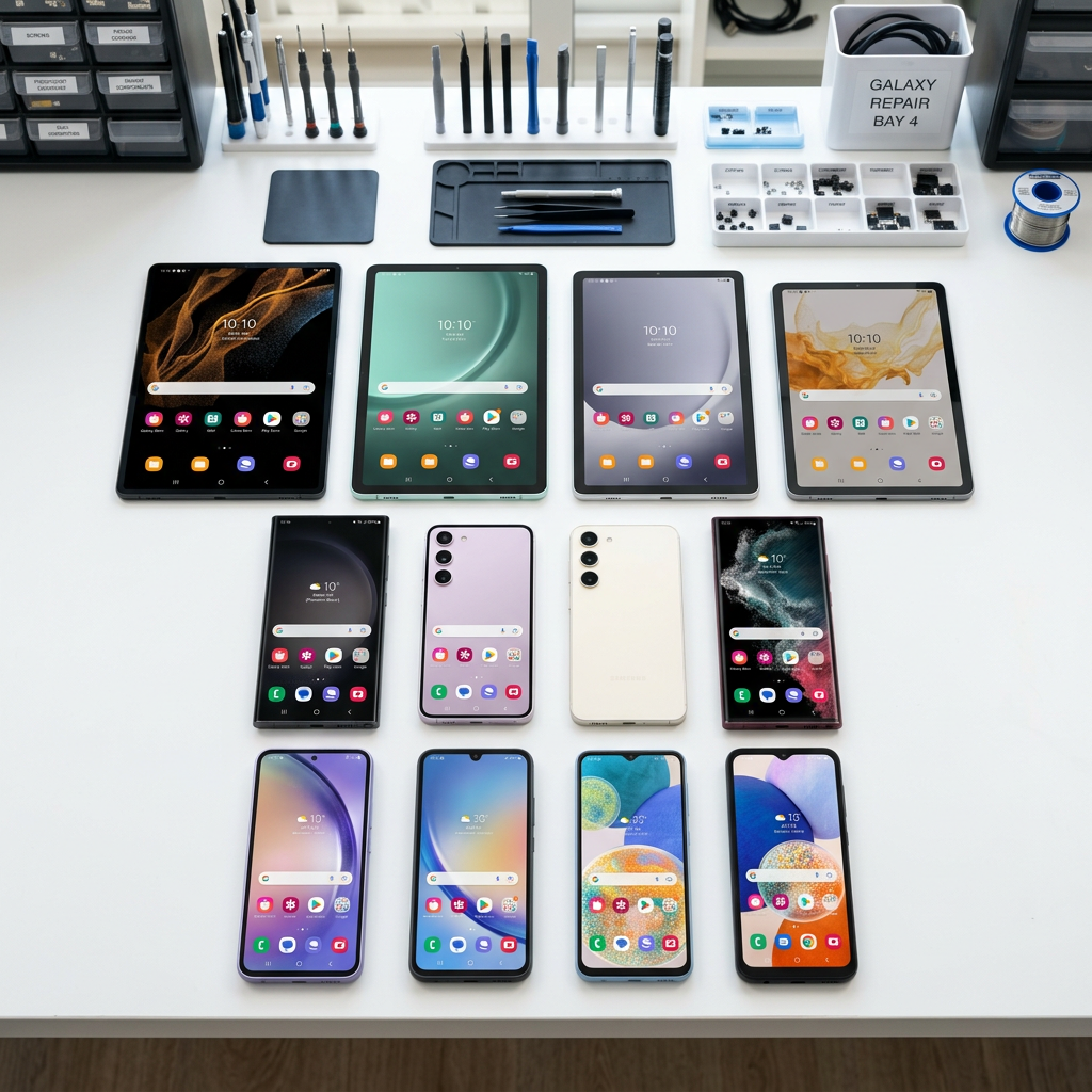 Samsung phones and tablets repair at Microsmith Electronics Newport